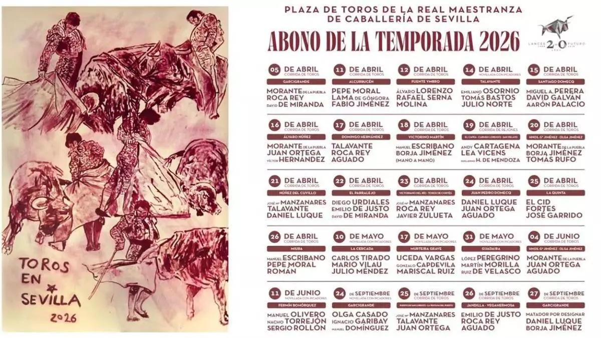 Cartenes de la Feria taurina de Sevilla 2026.