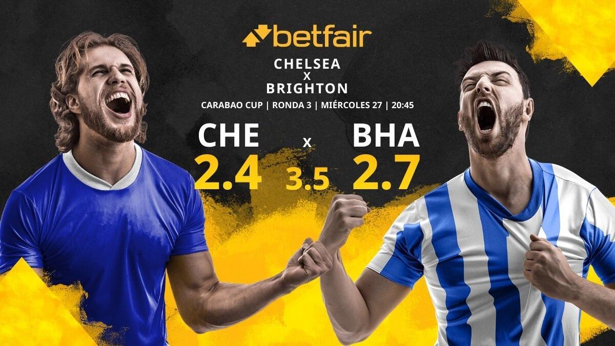 Chelsea FC vs. Brighton &amp; Hove Albion: horario, TV, estadísticas, cuadro y pronósticos