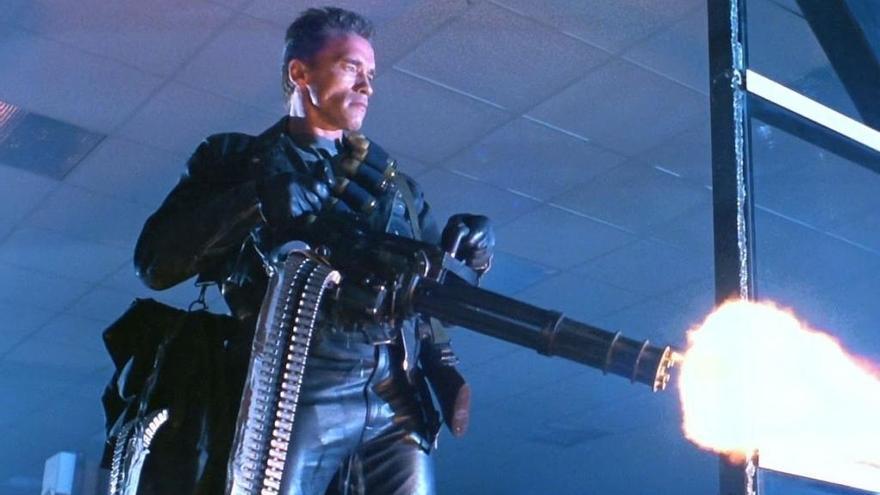 Schwarzenegger en un fotograma de  &#039;Terminator2&#039;.