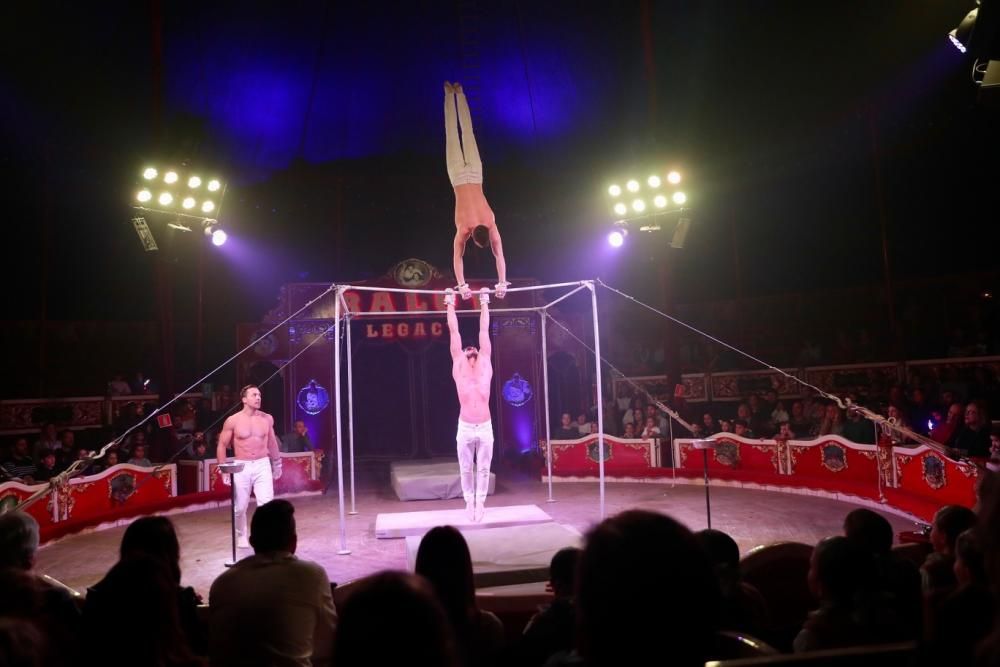 El Circo Raluy Legacy recibe a las falleras mayores 2020 y sus cortes