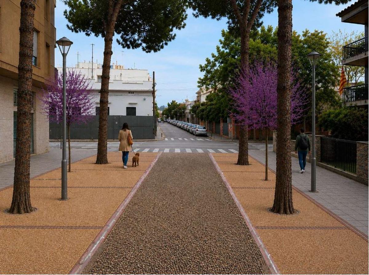 Imatge virtual de la nova placeta del carrer Balmes