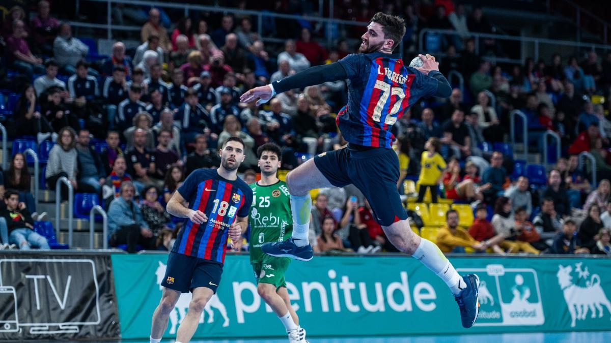 Victoria del conjunto azulgrana ante el REBI Balonmano Cuenca