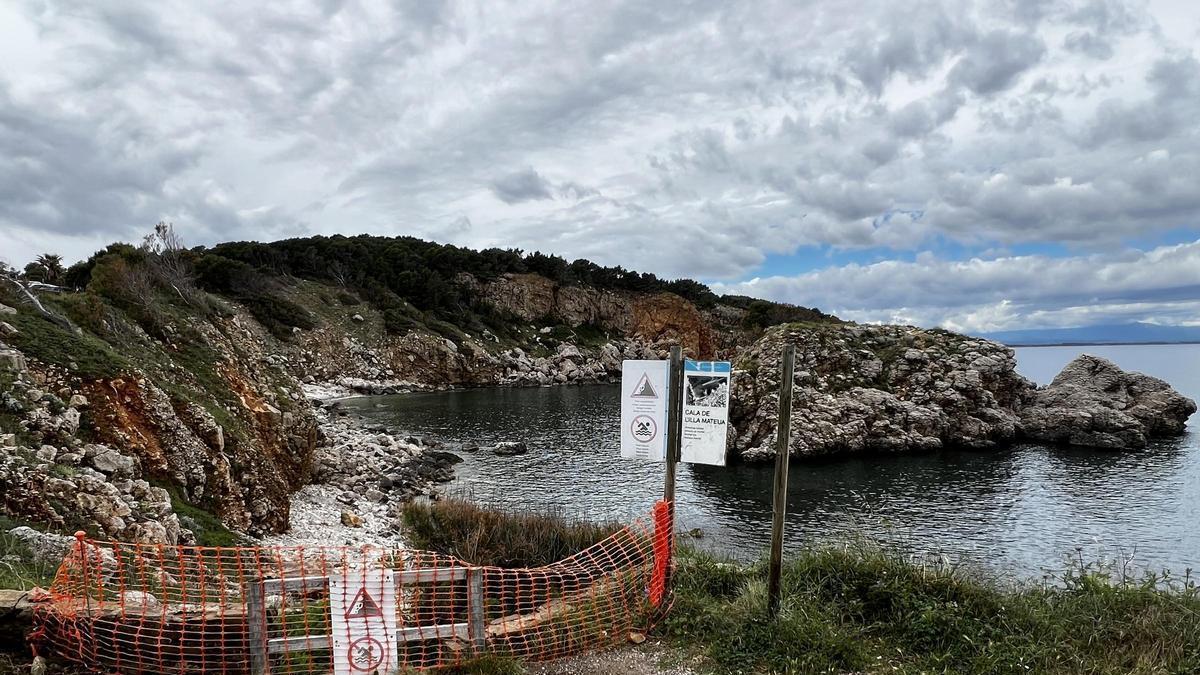 L'Escala comença a actuar a Illa Mateua per protegir-la de despreniments.