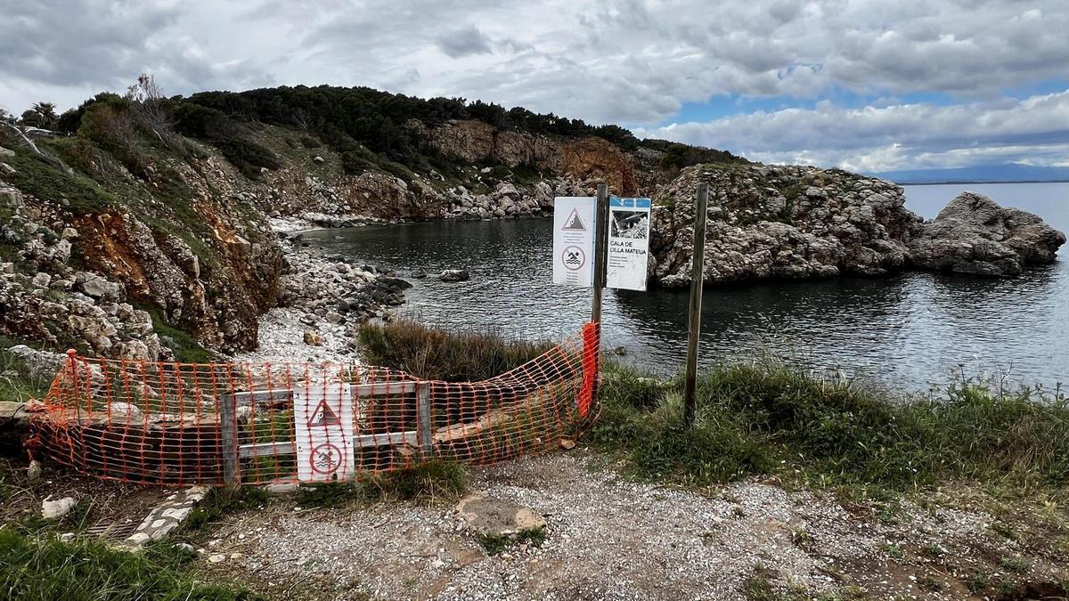 L'Escala comença a actuar a Illa Mateua per protegir-la de despreniments.