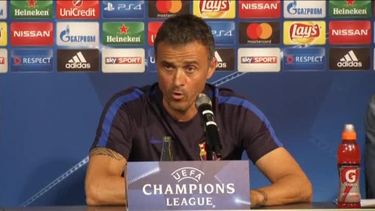 Rueda de prensa de Luis Enrique previa al partido de Champions