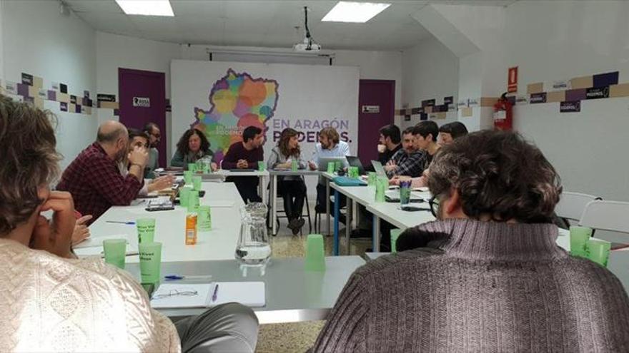 Podemos perfila su estrategia autonómica en Zaragoza