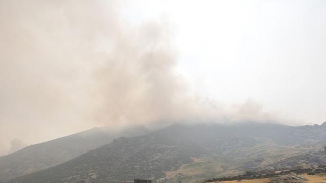La Guàrdia Civil, en l’operació per l’incendi a Mijares (Àvila). | ALBERTO ORTEGA / EUROPA PRESS
