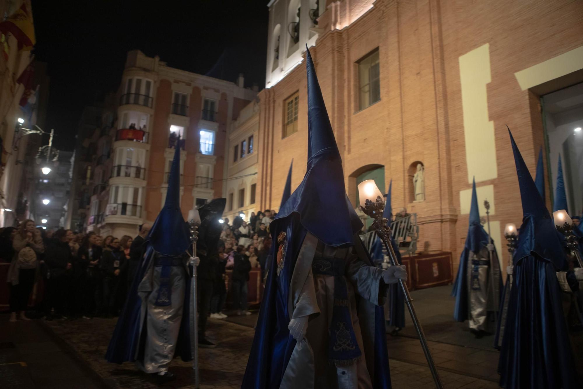 Las imágenes de la procesión de la Virgen de la Piedad el Lunes Santo en Cartagena