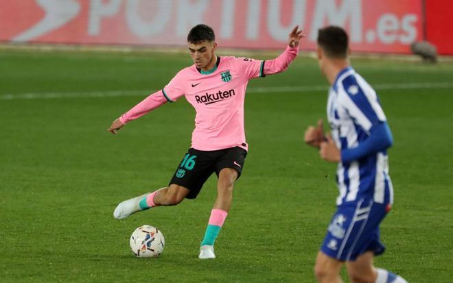 Imágenes del partido entre el Alavés y el FC Barcelona correspondiente a la jornada de LaLiga, disputado en el estadio Mendizorrotza de Vitoria.