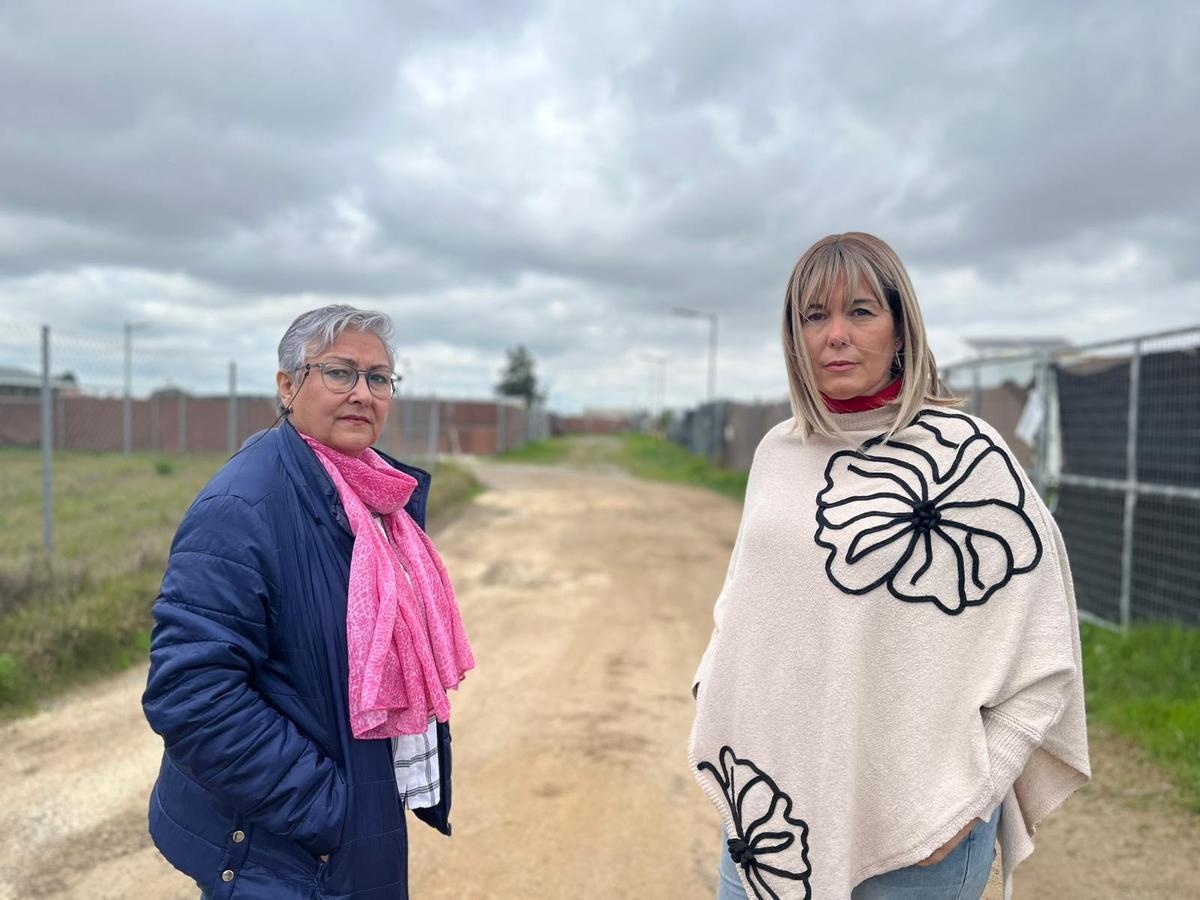 María Jesús Ramírez, a la izquierda, y Ana López, a la derecha, son las representantes de los vecinos de Lissen IV y Lissen V.