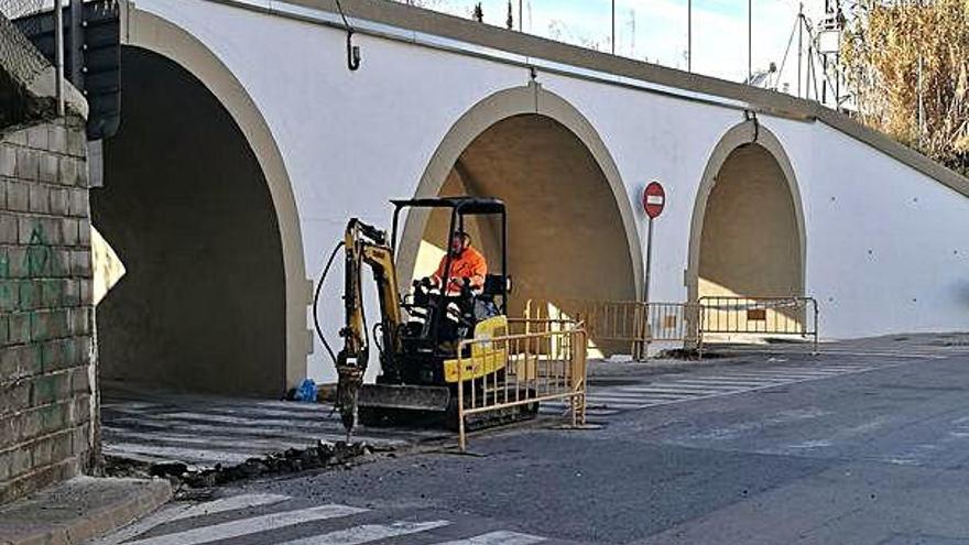 Les obres sota el pont de Ferrocarrils han començat aquesta setmana