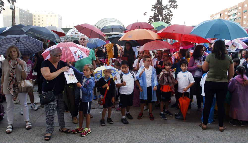 Protestas en el CEIP 103 de Valencia.