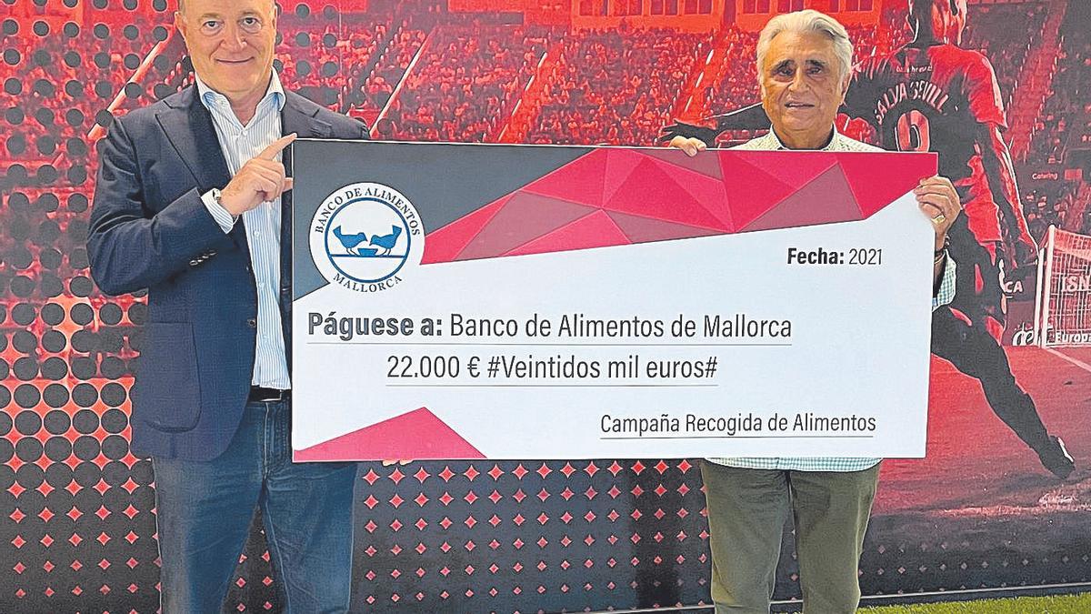 El Mallorca dona 22.000 euros al Banco de Alimentos