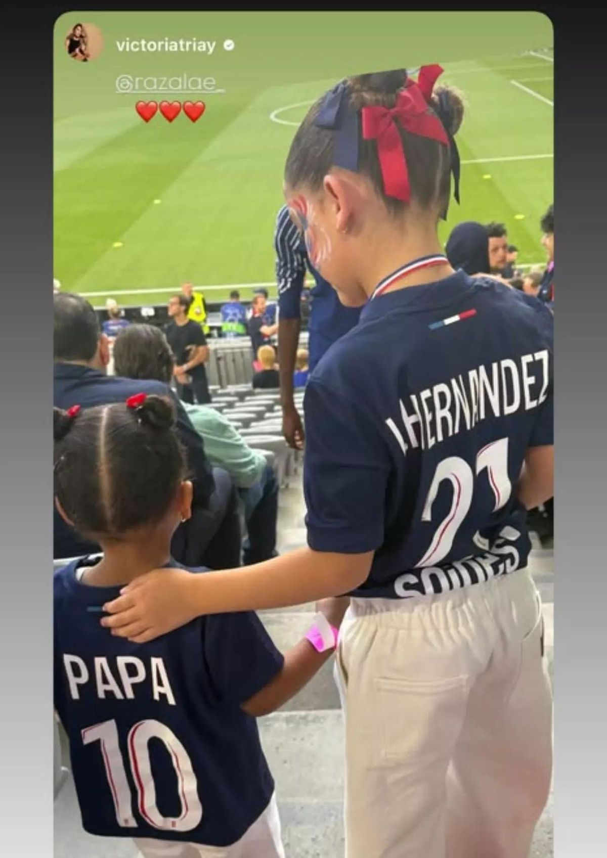 Historia de Instagram de Rima Edbouche, mujer de Ousmane Dembélé.