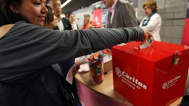 Campaña de Càritas en TMB.