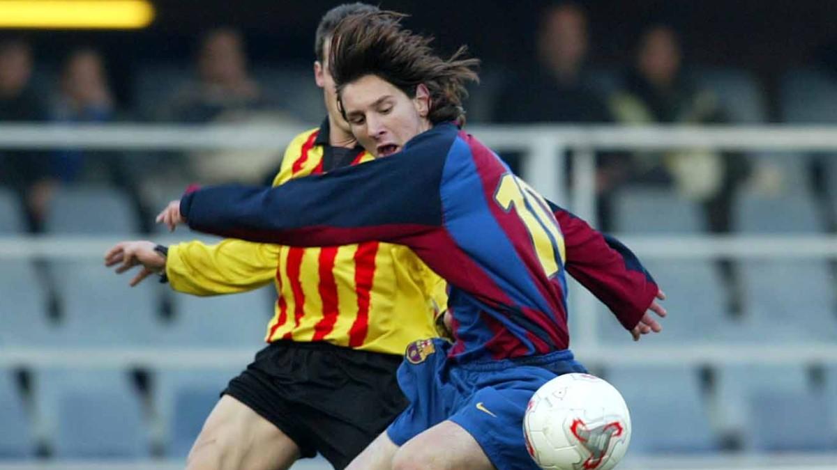 Messi jugó con el Barça C contra el Sant Andreu