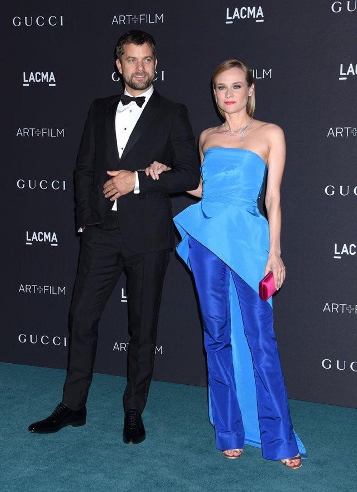 Diane Kruger y Joshua Jackson, en la gala LACMA 2015 de Los Ángeles.