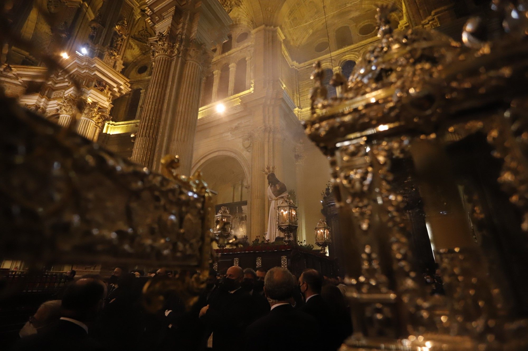 Jesús de la Humillación representa la tercera estación del Vía Crucis