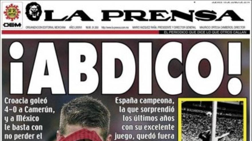 El batacazo de La Roja, en la prensa internacional