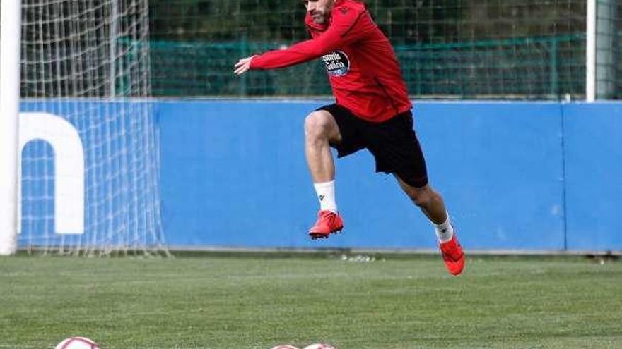 Vítor Silva, ayer en la ciudad deportiva de Abegondo.