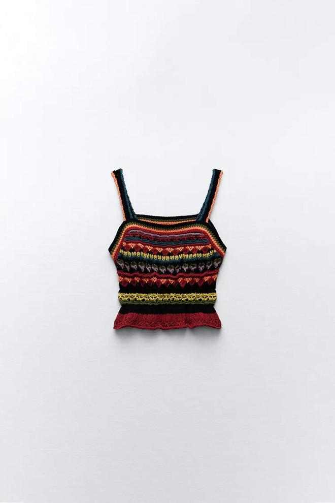 Top crochet de Zara