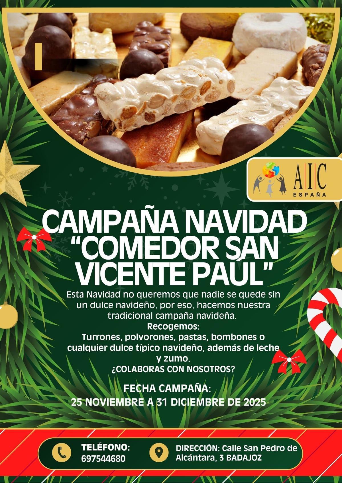 Cartel anunciador de la recogida de alimentos.