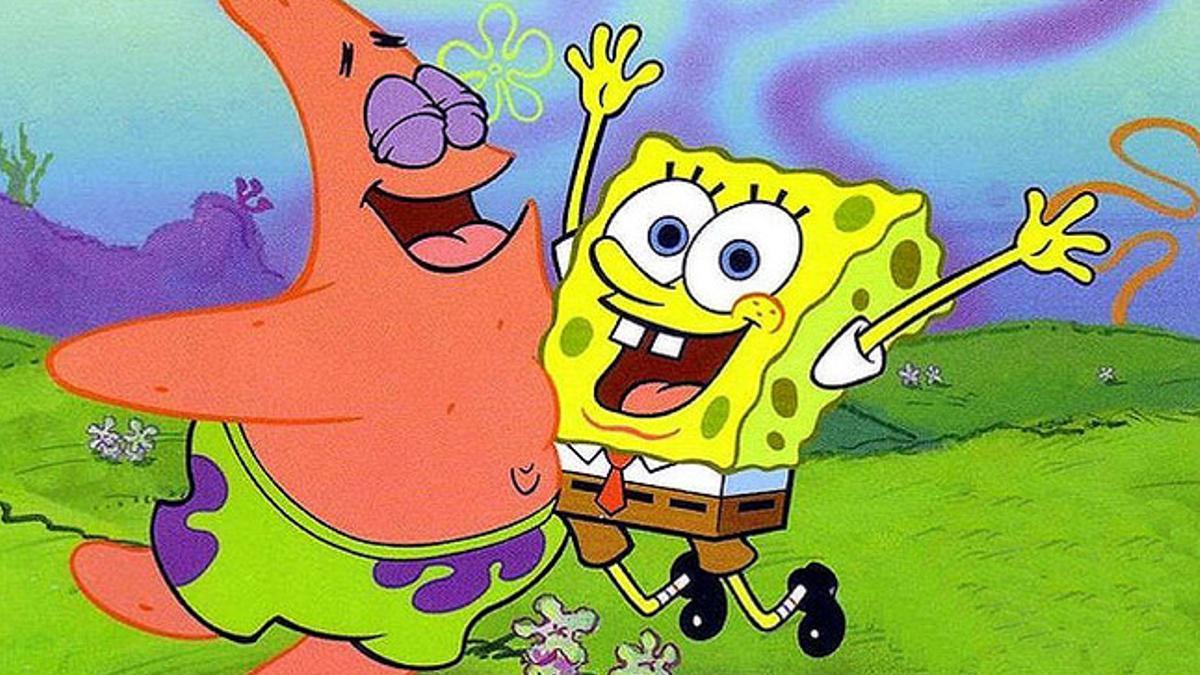 Bob Esponja y Patricio, en un fotograma de la serie de animación infantil