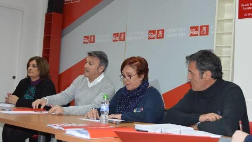 Una imagen de la ejecutiva provincial socialista celebrada en la ciudad de Benidorm.