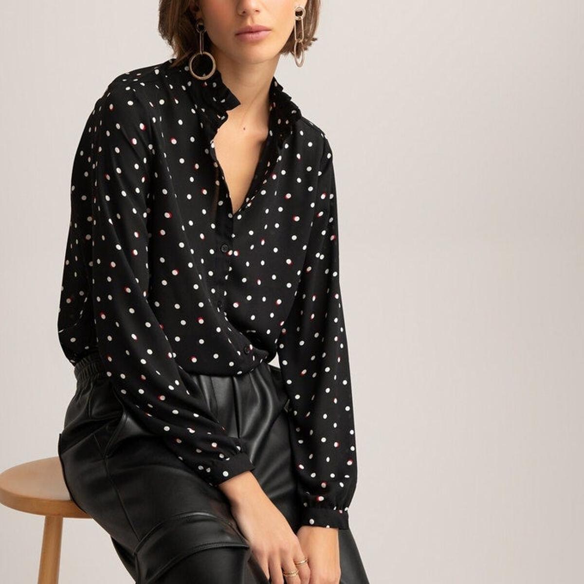 Camisa con estampado de lunares (Precio: 15,99 euros)