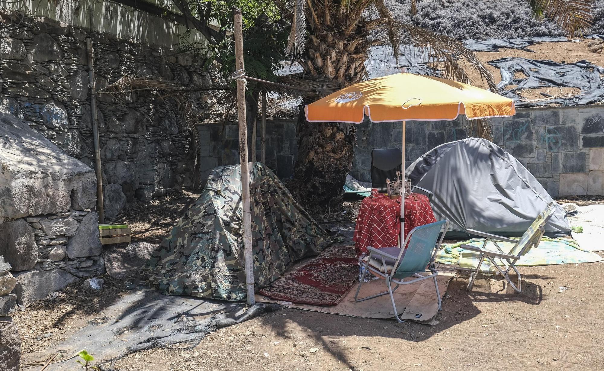 Habitáculos de personas sin hogar en Las Palmas de Gran Canaria