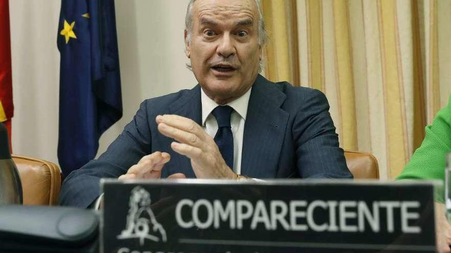 Rodrigo Echenique, ayer, durante su comparecencia en el Congreso de los Diputados.