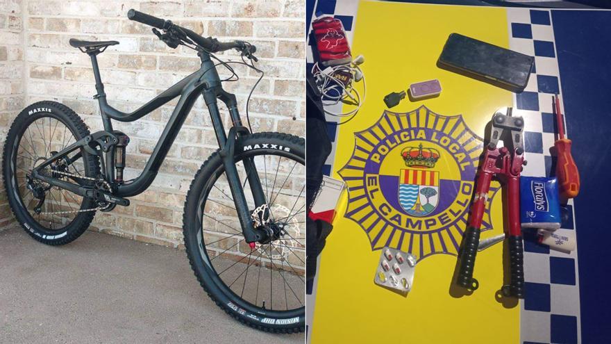 La altura del sillín, el detalle que destapó el robo de una bicicleta de alta gama en El Campello