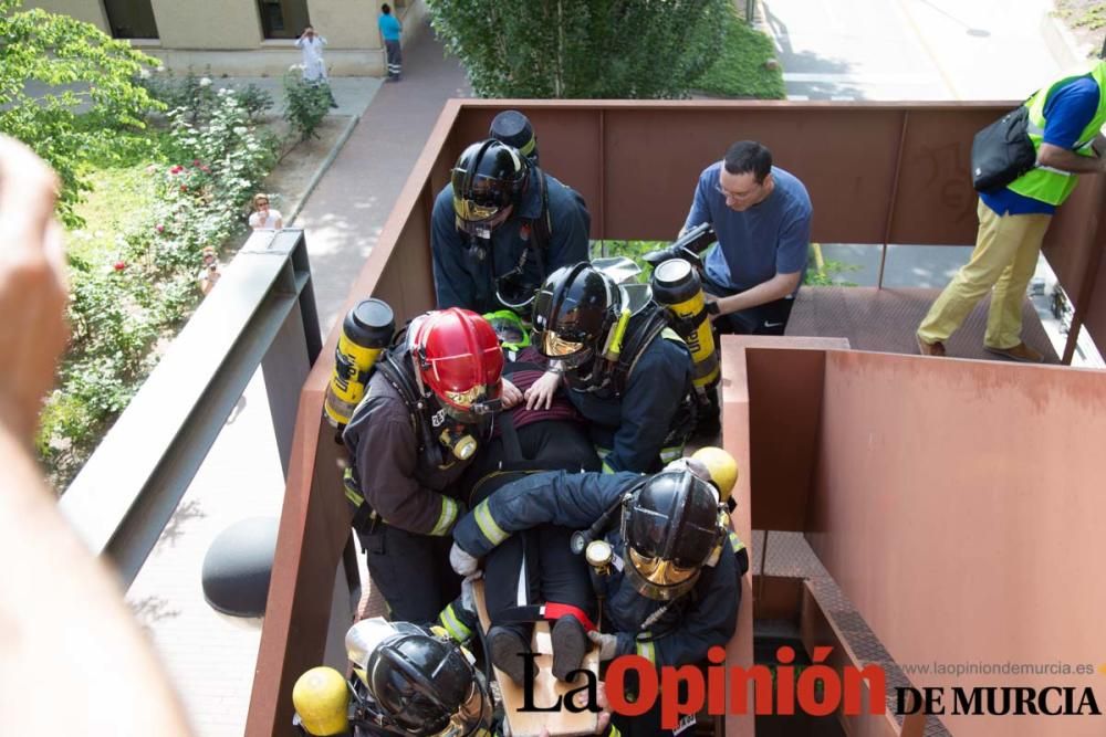 Simulacro de emergencia del Área IV de Salud