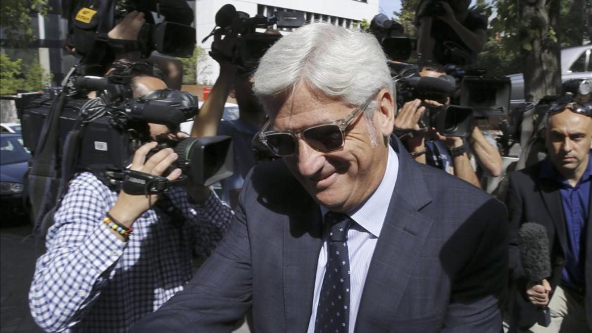 Clemente Villaverde ha sido el máximo representante del Atlético este lunes en Lausana