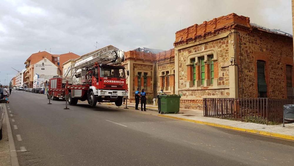 Fuego en un edificio de Benavente