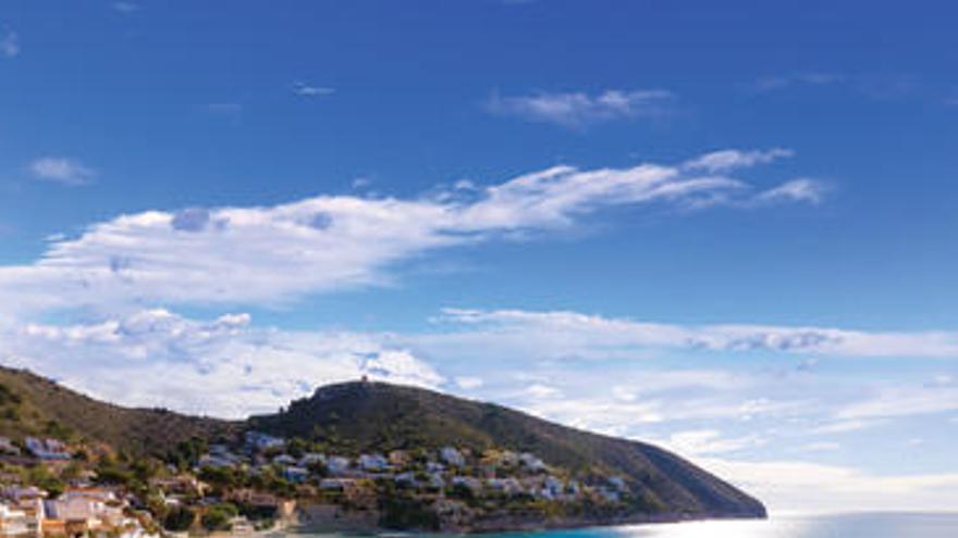 La playa del Portet de Moraira.