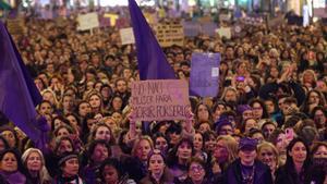 Manifestación por el Día de la Mujer en Madrid el pasado 8 de marzo.
