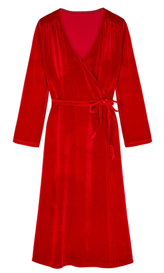 Vestido rojo de terciopelo de Find