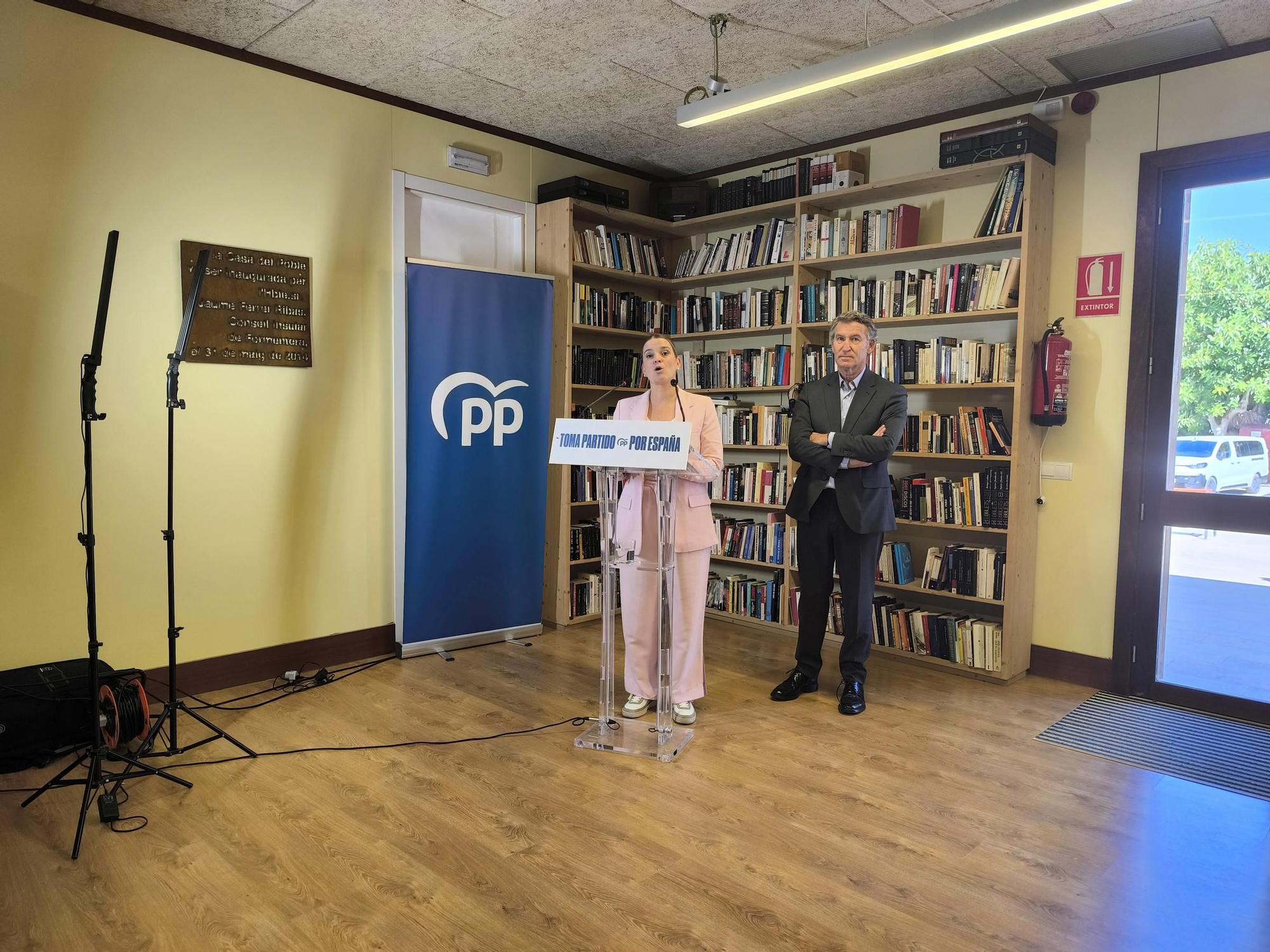 La visita de Nuñez Feijóo a Formentera, en imágenes