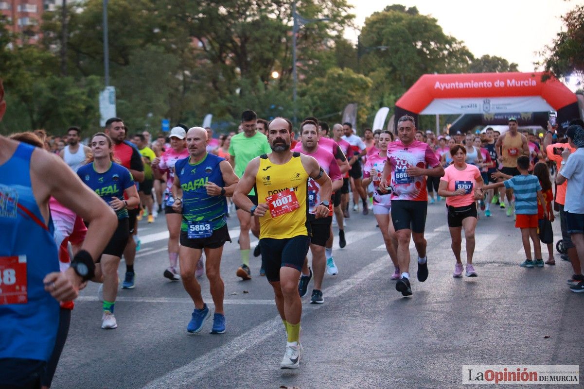 Las mejores imágenes de la carrera nocturna de Murcia