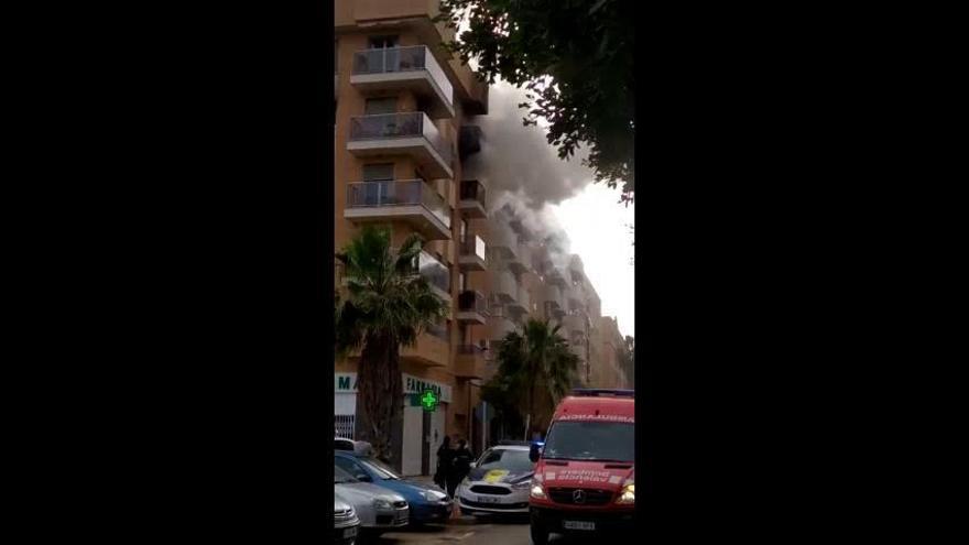 Un incendio en San Marcelino deja nueve intoxicados por humo