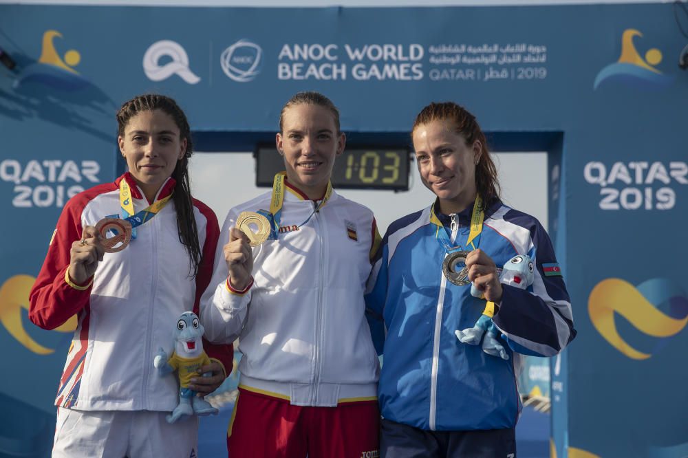 Xisca Tous gana el oro en acuatlón en el Mundial de playa de Catar