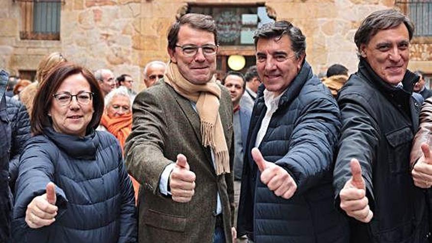 Mañueco participa en el acto de cierre de campaña del PP de Salamanca .