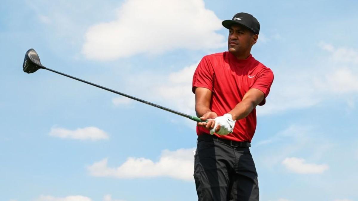 Tony Finau, uno de los jugadores que homenajearon a Tiger