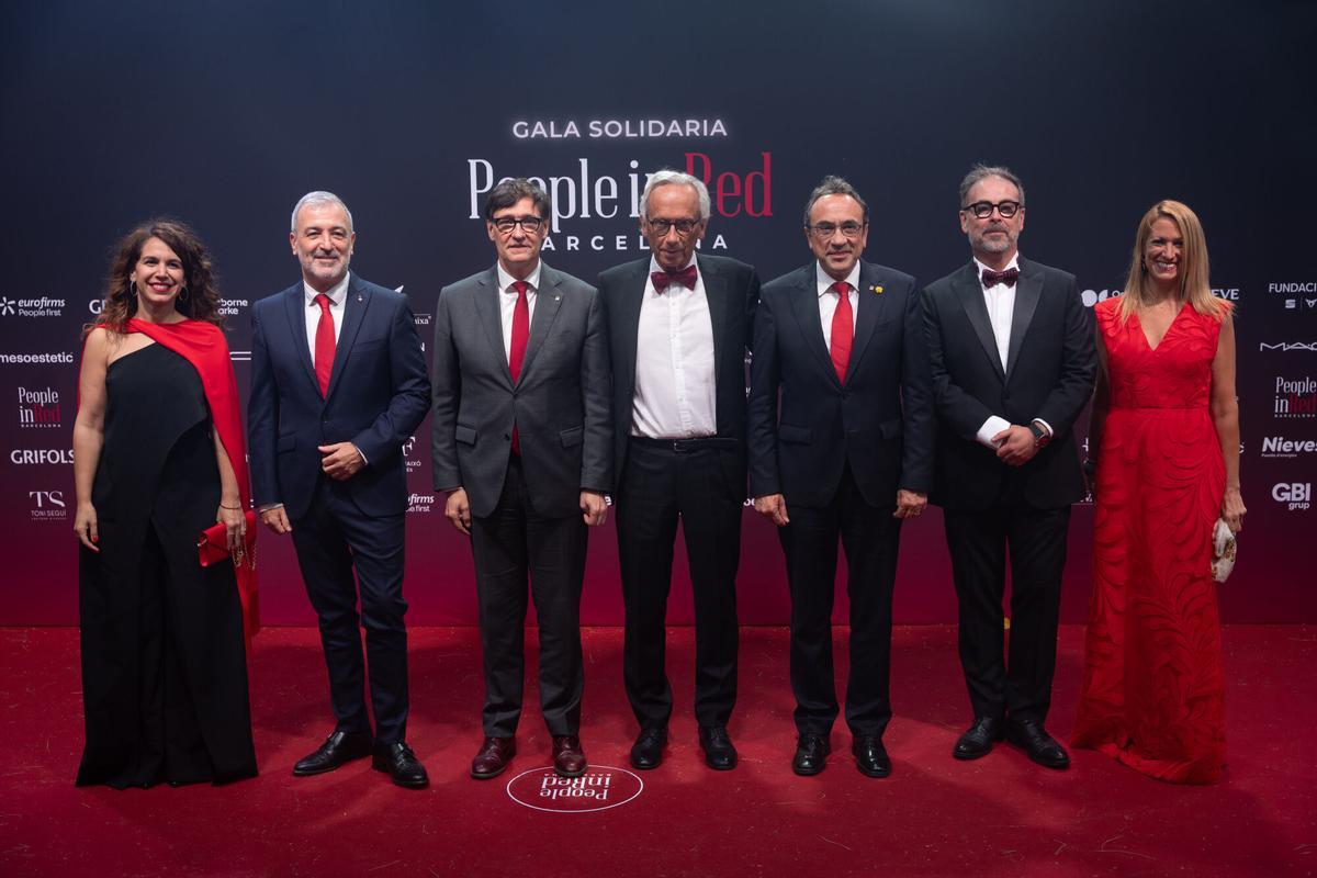 Jaume Collboni, Salvador Illa, Bonaventura Clotet, Josep Rull, Roger Paredes y Maria Eugènia Gay