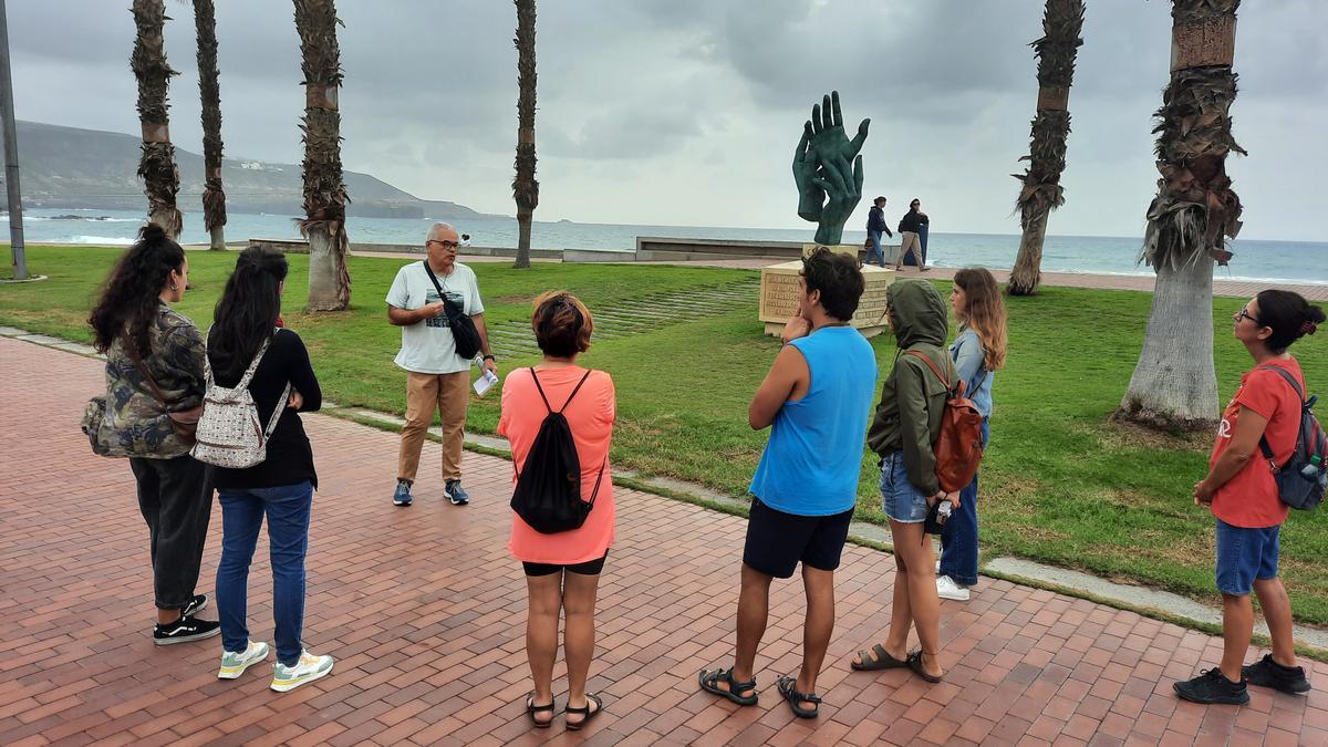 Participantes en la ruta por la historia de Guanarteme