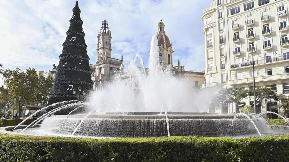 La fuente de la plaza del Ayuntamiento de València