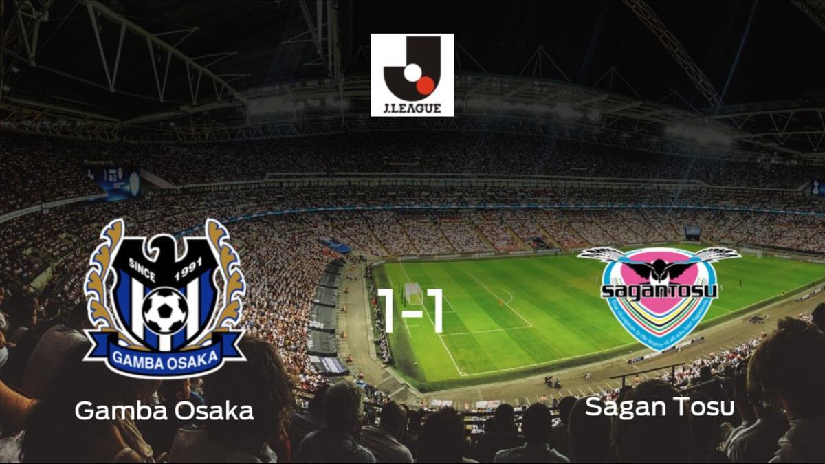 El Gamba Osaka y el Sagan Tosu reparten los puntos tras empatar a uno