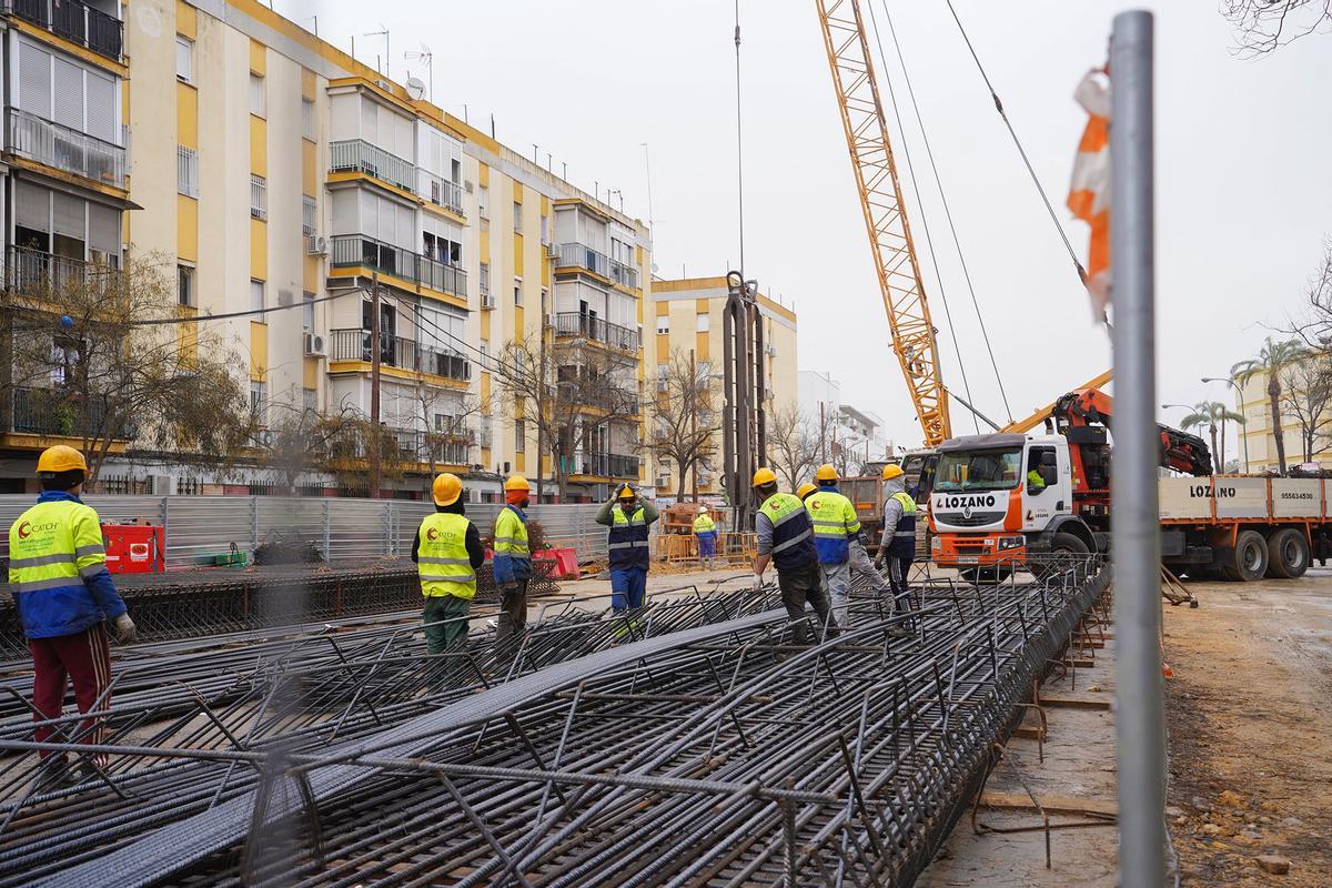 Obras línea 3 del metro de Sevilla