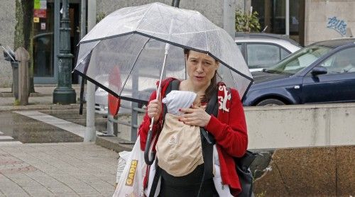 Días de lluvia y paraguas en Vigo